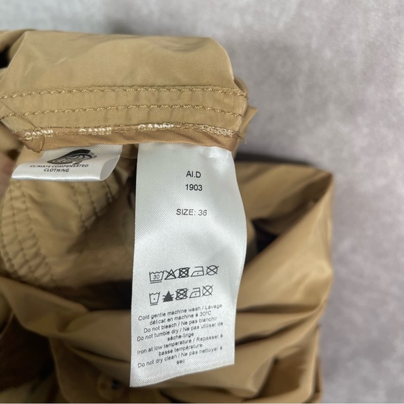 Ganni Nylon Tech Utility Suit In Neutral Brown Women's Size 36 US 4 - Picture 10 of 11